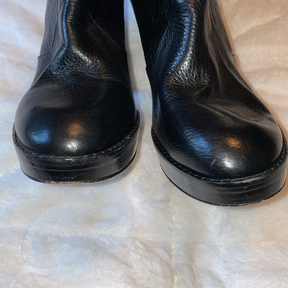 COACH LIANNE LEATHER PLATFORM STRAP LOW CALF BOOTS - Picture 7 of 14